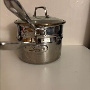 All clad set of 3
Included 2pot 3D  with lid
